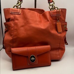 Coach Payton Shoulder Bag and Wallet set